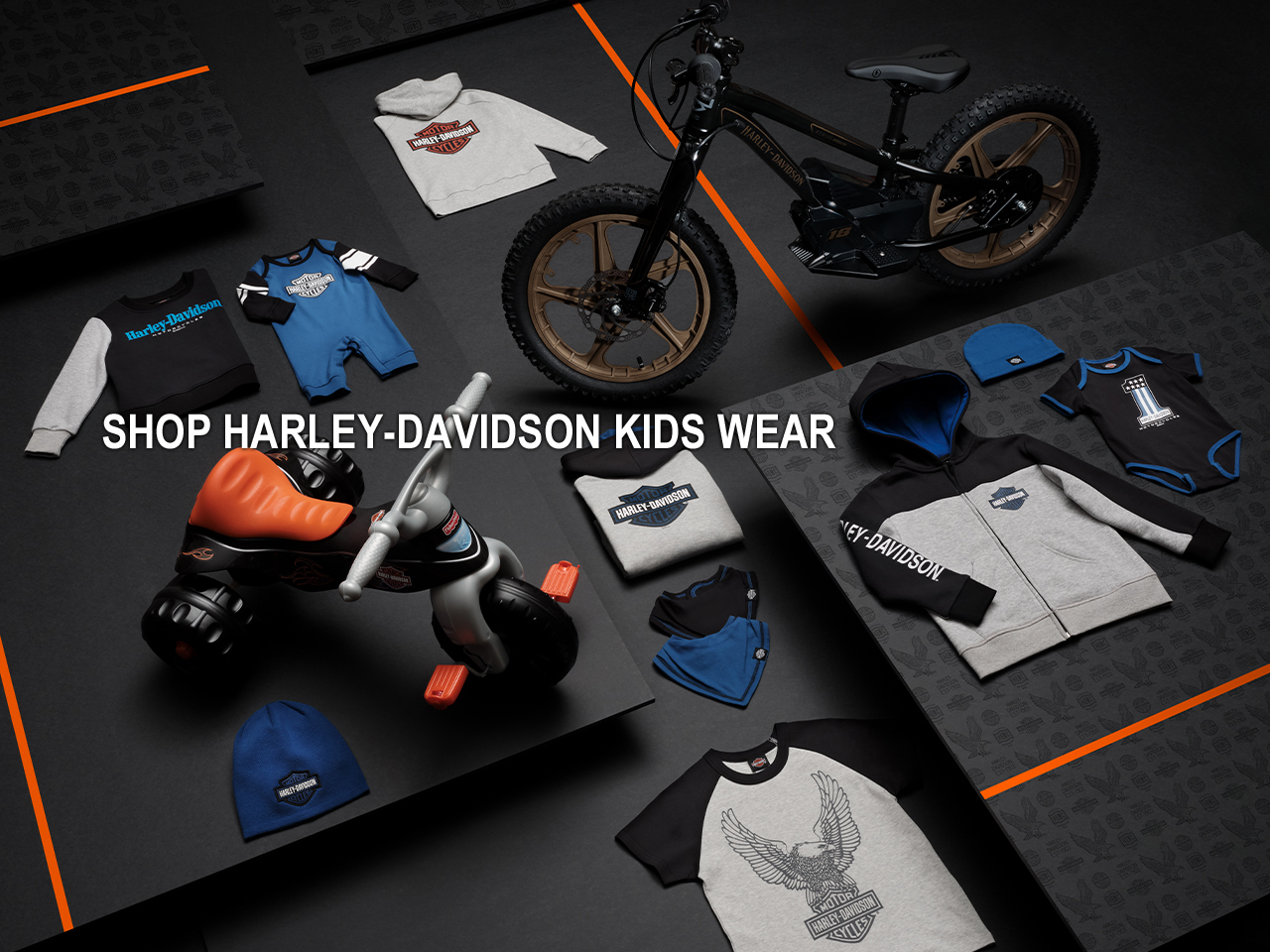 Harley davidson children's sales clothing